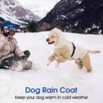 Nanaki Waterproof Dog Raincoat with Harness-Full Body Dog Raincoats Outdoor | For Rainy Days,Hiking Camping,Reflective Safety Strips,Full-Body Protection,Easy On/Off,Detachable&adjustable Hood,Breathable - Image 9