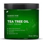 Majestic Pure Tea Tree Foot Cream with Tea Tree Oil - 8 Oz | Ideal for daily foot care, moisturizing dry feet, cracked heels, hands, elbows, knees, and cuticle care routines - Image 2