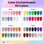 Beetles Gel Nail Polish Kit with U V Light - 80Pcs 55 Colors Gel Nail Kit | Color Enchantment with Everything Base Top Coat Beginner Starter at Home Nails Kit Manicure DIY Salon Tools Gifts for Women - Image 4