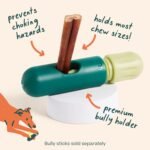 WOOF BullySafe Bully Stick Holder for Dogs | Fits dogs 10+ lbs, secures bully sticks, extends chew time, easy to clean, reusable design - Image 4