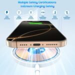 [Apple MFi Certified]Magnetic Wireless Charger for iPhone 17 16 15,2Pack 6FT 15W Apple Fast Mag-Safe Charger USB C Fast Charging Block for iPhone 17/17 Air/16/16 Pro/Pro Max/15/14/13/Plus/Pro/Pro Max - Image 5