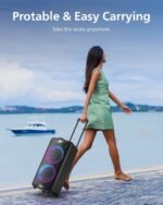 Philips X5206 Bluetooth Party Speaker - 14 Hours Play Time, Deep Bass, Party Lights, Karaoke Effects, Mic & Guitar Input, 80W Max Power, Black - Image 9
