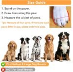 Dimicoo Dog Shoes,Waterproof Dog Boots for Winter,Anti-Slip Dog Snow Booties for Large Small Medium Dogs,Reflective Paw Protectors for Outdoor Walking Hiking - Image 6