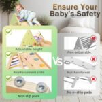 aiwo 7-in-1 Pikler Triangle Set Toddler Climbing Toys for 1+ Year Old Gift | Extra-thick wood, Foldable space-saving, Compact, Non-slip pads, Holds 2-3 kids, Montessori indoor yoy, Slide & Arch - Image 6