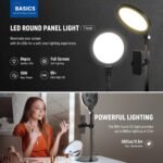 NEEWER Basics 2 Pack 7" Desktop Ring Lights for Video Recording, 10W Dimmable Full Screen Key Lighting with Desk Stands & Phone Holders for iPhone Computer Laptop Vlog Streaming Video Conference, R06 - Image 5