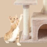 Cute Cat Tree Kitten Cat Tower Condo Cat Furniture Sisal Scratching Posts B | FISH&NAP For Indoor Jump Platform Activity Center Play House Beige - Image 5