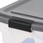 IRIS USA Dog Food Storage Container, Up to 54 lbs, Dark Gray, Made in USA | Includes 2-Cup Scoop & Wheels, Airtight Seal, BPA-Free, Bird Seed, Cat food, Cat Litter, Treats, Keeps Kibble Fresh - Image 7