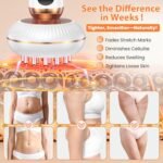 4-in-1 Lymphatic Drainage Massager Anti Cellulite Body Sculpting Device | Red Light Heat Vibration, Reduce Cellulite Stretch Marks Fat, for Belly Legs Arms Stomach Pain Relief - Image 7