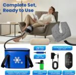 Ice Machine for Knee After Surgery with Inflatable Leg Elevation Pillow | Portable Cold Therapy Machine with Timer & Compression Pad for Hip and Knee Replacement Recovery - Image 9