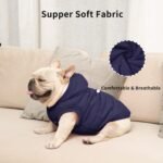 Vecomfy Warm Dog Coats with Hoodie,Winter Dog Jackets for Small Dogs | Fleece Lining Puppy Coat for Cold Weather,Soft Cozy,Windproof Doggie Clothes for Snow Play,Leash Hole for Daily Walk,BLue M - Image 4
