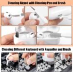 walrfid Laptop Phone Screen Cleaner Kit, Computer Keyboard Brush Cleaning Spray for iPhone AirPods MacBook iPad, 20-in-1 Electronic Device Clean Tool for Camera Earbud Car Screens (White) - Image 4