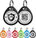 QR Code Dog Tags Personalized for Pets, Real-time Alerts, Black | No Subscription or Fees, No APP Easy to Use, Modifiable Online Profile, Emergency Contacts, Anti-Lost, Photos, All in one - Image 2