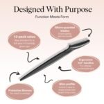 Kitsch Dermaplane Razor for Women Face – Black, 12 pcs | Face Razors for Women & Men, Eyebrow Razor & Face Shaver – Exfoliating Facial Razor & Dermaplaner as Tool for Smoother Skin - Image 5