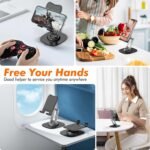 Metal Phone Stand, Adjustable Foldable Cell Phone Stand Holder for Desk - Image 6