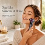 Heated Blackhead Remover Vacuum, Warm Compress Pore Vacuum Cleaner with 3 Suction Levels, LED Display, USB Rechargeable Facial Pore Cleaner Kit, 5 Heads and 4 Stainless Steel Tools (Purple) - Image 10