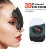 LitBear Sleep Mask for Side Sleeper Women Men, Eye Mask for Sleeping | Light Blocking 3D Contoured Sleeping Mask, Soft Breathable Sleep Eye Mask with Adjustable Elastic Strap for Travel, Black - Image 5