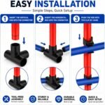 Dog Agility Training Equipment Set, Adjustable Jump Bars, 6 Piece | Includes adjustable jumps and carrying bag for agility training, exercise, coordination, and interactive play with dogs. - Image 6