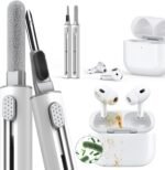 Inesore for AirPod Cleaning Kit, for Phone Earbuds Electronics (White) | Metal Tip, High-Density Soft Brush, Flocked Sponge Tip, 3 in 1 Design, Compact & Lightweight, Easy Operation, Easy to Carry - Image 2