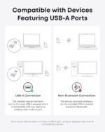 Anker 2.4G Wireless Ergonomic Mouse, Right Hand Vertical Mouse USB Receiver | Multi-Device Connectivity, 800/1200/1600 DPI, Wireless Mouse for Laptop, Desktop, PC, 5 Buttons, Black (Batteries Required) - Image 4