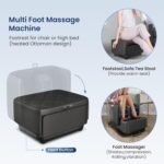 COMFIER 2 in 1 FSA Foot Massager Machine, HSA Shiatsu Foot and Calf Massager with Heat,Kneading,Vibration,Compression Massagers for Feet Health,Ankle & Leg Tired, Plantar Fasclitis,Gift for Men Women - Image 3