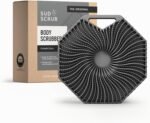 Sud Scrub® Antimicrobial Silicone Body Scrubber, Exfoliating Body Brush for Sensitive Skin, Antibacterial Shower Scrubber for Body, Bathroom Essentials for Men & Women, Charcoal - Image 2