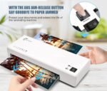 Buyounger 9 Inch Thermal Laminator Machine Set with 40 Sheets | Fast 1 Min Warmup, 340mm/min Speed, ABS Anti Jam Button, Cold Mode, Included Trimmer & Corner Rounder for Home School Office - Image 6