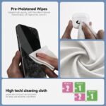 for AirPods Cleaning Kit with Cleaner Pen&Cleaning Putt-Green | 48 Pack Multifunction Deep Cleaner Tool Headphones for Airpods Pro 4 3 2 1 Generation Phone Charging Port,Earbuds - Image 7