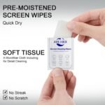 ARCHXX Screen Wipes for Electronics, 120 Count 6"x6" Pre-Moistened Screen Cleaner for Screens, Computer,Laptop,Tablet,Phone,Monitor,Car Screen Cleaner, Lens Wipes Individually Wrapped - Image 8