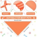 30 Pcs Dog Bandanas Bulk Sublimation Plain Bandanas Bulk for Christmas Birthday Doggy Heat Transfer Triangle Scarf Washable Adjustable for Small Medium Large Pets Dogs(L) - Image 3