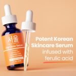 SeoulCeuticals Korean Skin Care 20% Vitamin C Serum for Face + CE Ferulic | 1oz C E Ferulic Vit C Facial Oil with Hyaluronic Acid, Vitamina E, Vegan, Cruelty Free, Anti Aging K Beauty Glow C+E Skincare - Image 9
