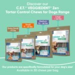 C.E.T. Veggiedent Fr3sh & Zen Plaque and Tartar Control Chew for Dogs, XS | Calming dog dental chews, L-theanine dog calming chew, plant based chews, VOHC approved for plaque & tartar - Image 8