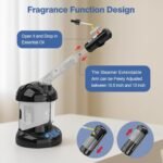 2 in 1 Hair Steamer for Natural Hair & Ozone Facial Steamer | 2-in-1 hair and facial steamer for deep conditioning natural hair and daily skincare,for Personal Care Use at Home or Salon - Image 8