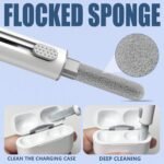 Inesore for AirPod Cleaning Kit, for Phone Earbuds Electronics (White) | Metal Tip, High-Density Soft Brush, Flocked Sponge Tip, 3 in 1 Design, Compact & Lightweight, Easy Operation, Easy to Carry - Image 4