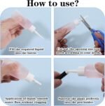 6 pcs 50mL/ 1.69 oz Plastic Squeeze Bottles Glue Oil Bottle Precision Tip Applicator Bottle Color Bottles for Hair Salon Paint Art Craft Liquids Glue - Image 8