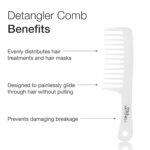 Paul Mitchell Detangler Comb, Wide Tooth Comb Detangles Wet or Dry Hair - Image 3