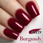 Double Rhythm 15ML Gel Nail Polish Pure Sheer Same Color Same Bottle Soak Off Gel Polish Art Manicure Salon DIY at Home for Women (Burgundy-A1129) - Image 6