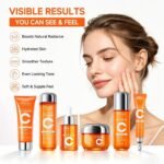 Vitamin C Niacinamide Skincare Set, Daily Facial Care Routine with 6-Piece | Includes Cleanser, Toner, Serum, Moisturizer, Eye Cream & Lotion, Gentle Formula, All Skin Types - Image 6