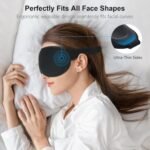 Gritin 100% Blackout Sleep Eye Mask for Women Men, Zero Pressure Sleep Mask | Ergonomic Design 3D Cutout Eye Movement and Eyelash Friendly Night Blindfold, Ultra Soft Comfortable for Sleeping - Image 5