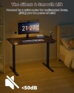 Standing Computer Gaming Office Desk - 48 x 24 Inches Adjustable Stand Up Electric Height Rising Table with Memory Presets for Home Study Writing PC Work, Modern Simple Walking Sit Desk, Easy Assembly - Image 9