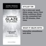 John Frieda Luminous Glaze Clear Shine Hair Gloss, 6.5 fl oz, 2 Pack | Enhances Color, Reflective Sheen, Color-Treated Or Natural Hair, Smooth Finish, Glossy Shine - Image 3