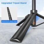 Selfie Stick Tripod for Phone with Remote Control & Holder, 63 Inch, Black | Extendable Selfie Stick Travel for iPhone, iPhone Tripod for Video Recording - Image 3