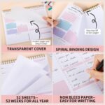 Thboxes Weekly Desk Planner, 8.5x11 In To Do List Notepad, 52 Sheets, Pink | Productivity Organizer, Work from Home Essentials, Undated Tear Off Pages, Office, College, School, Student and Teacher Gifts - Image 5