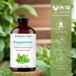 Majestic Pure Peppermint Essential Oil for Diffuser - 4 Fl Oz | 100% Natural Essentials Oils for Aromatherapy, Massage, Steam inhalation, Air Freshner, DIY, Soap and Candle Making - Image 6