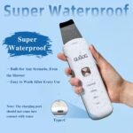 GUGUG Waterproof Skin Scrubber 4-in-1 Facial Spatula Pore Cleaner for Face | Blackhead remover with 4 modes,rounded stainless steel head,10-minute auto-off,Type-C charging and 2 silicone attachments. - Image 5
