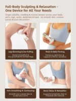 Yuonry Lymphatic Drainage Massager & Anti Cellulite Massage Tool, Reduce Stretch Marks & Cellulite, for Legs, Arms & Belly, Body Sculpting Machine with Microcurrent, Light, Heat & Vibration,White | Reduce Stretch Marks & Cellulite, for Legs, Arms & Belly, Body Sculpting Machine with Light, Heat & Vibration,White - Image 6