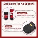 PAWsay Dog Hiking Boots with High Top Non Slip Dog Shoes for Slippery Land | Water-resistant Paw Protectors for Outdoor Walking Running Adjustable Dog Shoes for Medium Large Dogs to Prevent Scratching - Image 7