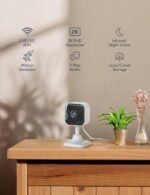 GNCC 2K Indoor Camera for Home Security with Phone App 5G/2.4G WiFi Pet Cam | Mini Pet Cam w/Human/Motion/Sound Detection, Compatible with Alexa, Cloud Storage Optional, Fixed View, Plug-in, 2 Pack - Image 3