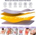 Heating Pad for Period Cramps, Upgraded Wrap Heating Pad for Back Pain Relief, Large 12''x 24''Heat Pad +26" Belt Adjustable 4 Timer 6 Heat Level Auto Shut Off, Christmas Birthday Gifts for Women Mom - Image 3