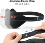 LitBear Sleep Mask for Side Sleeper Women Men, Eye Mask for Sleeping | Light Blocking 3D Contoured Sleeping Mask, Soft Breathable Sleep Eye Mask with Adjustable Elastic Strap for Travel, Black - Image 7