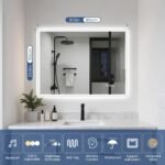 STARLEAD 24"x32" LED Bathroom Mirror with Bluetooth Speaker | 3 Color Temperature, Stepless Dimming, Anti-Fog, Touch Control, Vertical or Horizontal - Image 10